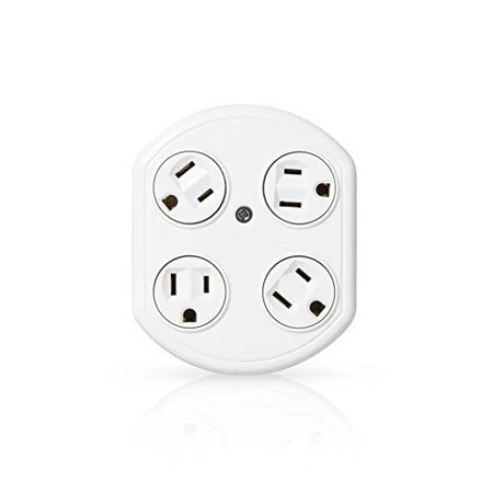 Revolve Basic 4-outlet Rotating Adapter For Versatile Power Access