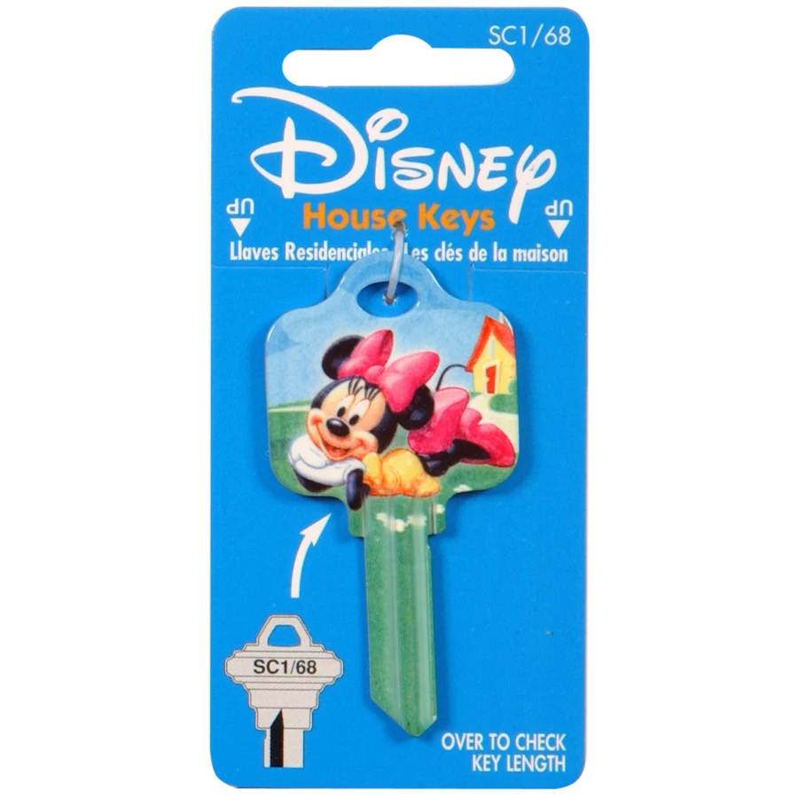 The Hillman Group #68 Disney Minnie Mouse Key Blank For Customization