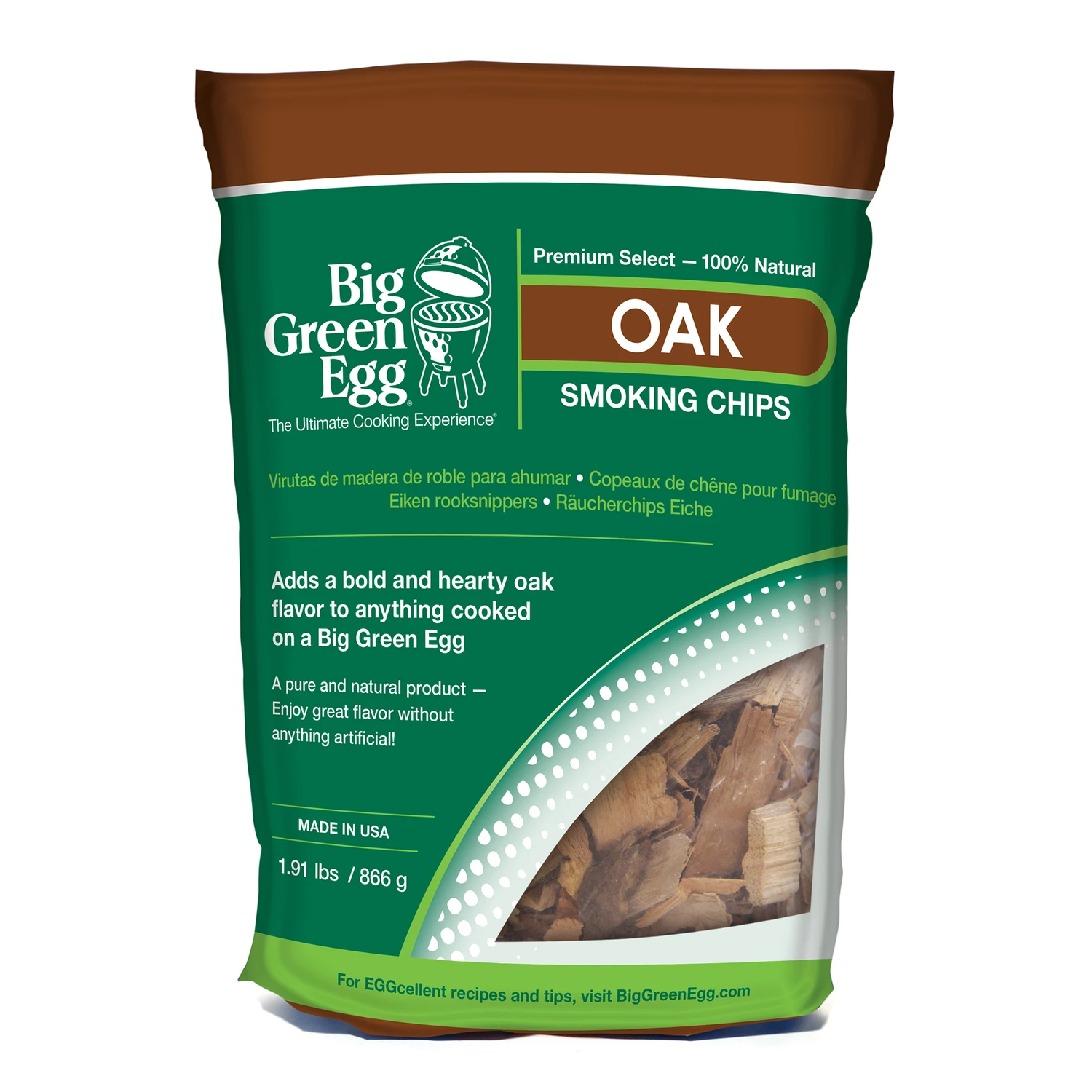 All Natural Oak Wood Smoking Chips 180 Cubic Inches