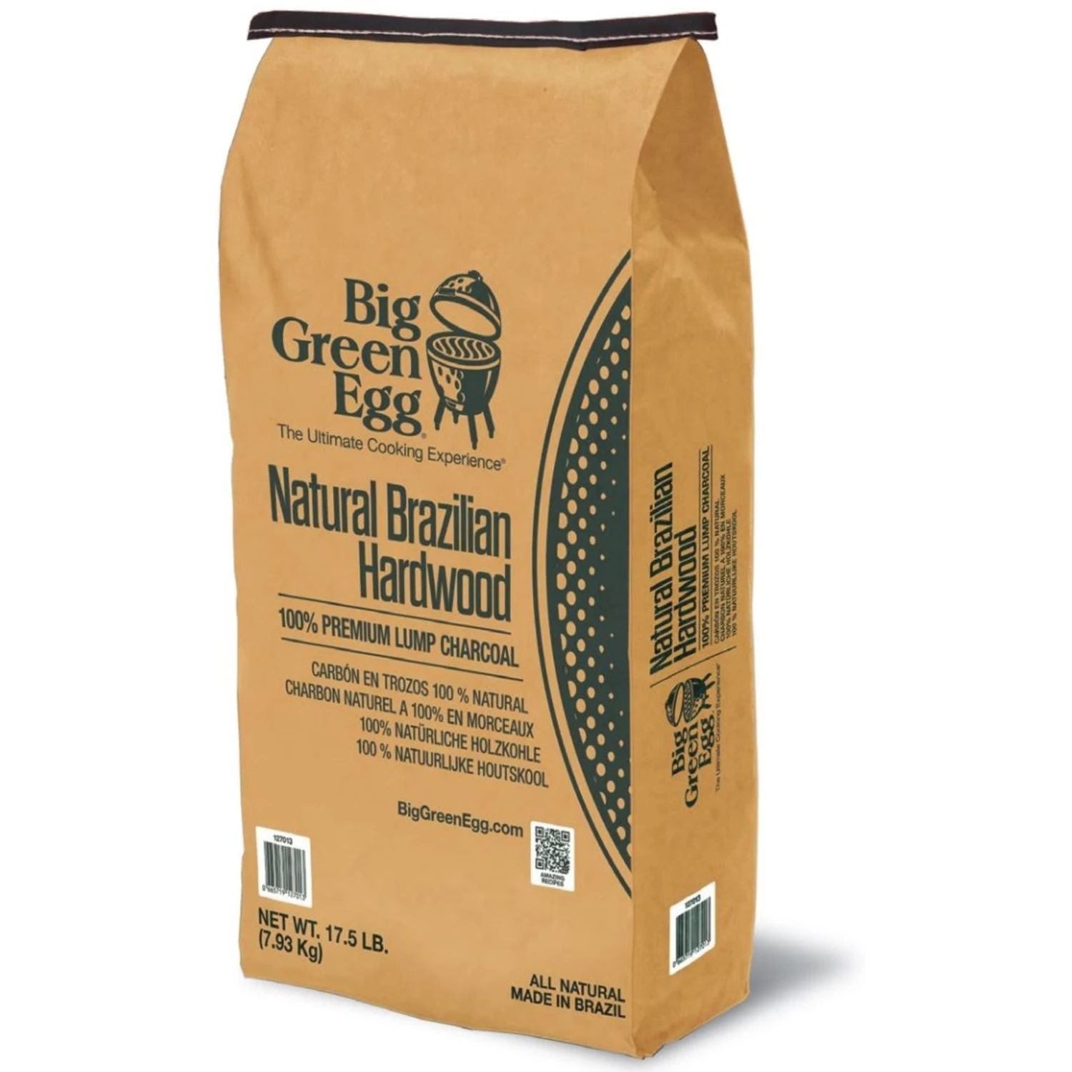 All Natural Brazilian Hardwood Lump Charcoal 17.5 Lb - Premium Quality