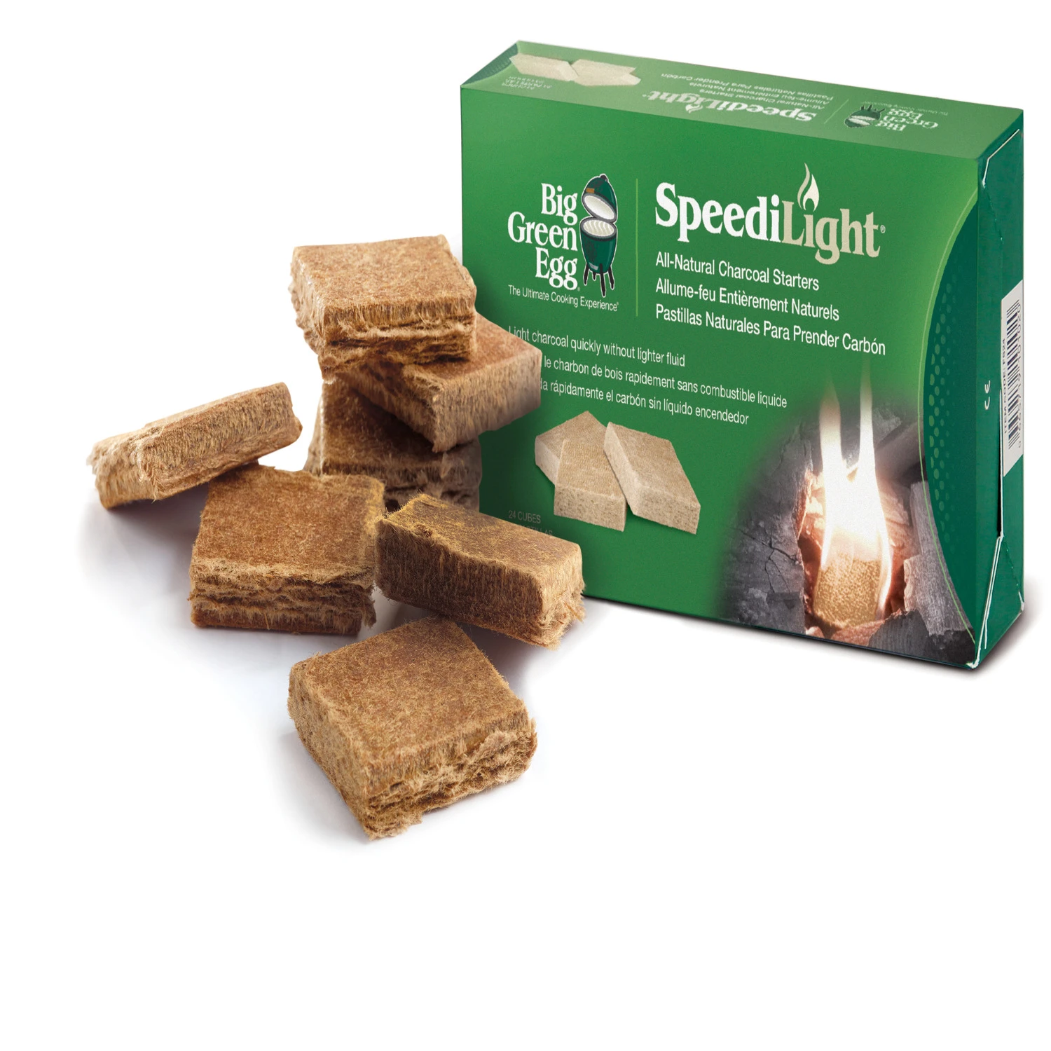All Natural Speedilight Charcoal Starters 24 Cubes For Grilling