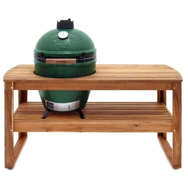 Large Grill Table Acacia Wood 31 In. H X 25 In. W X 60 In. L