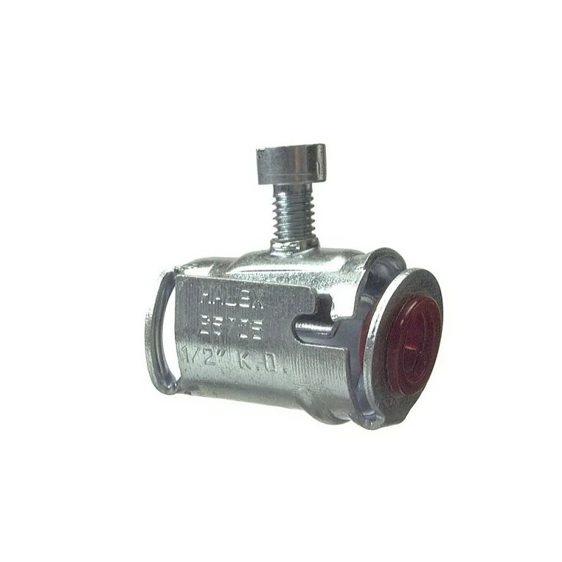 26571 3/8 In. Snap-in Flexible Metal Conduit Connector, 5 Pk, Includes Insulating Bushing