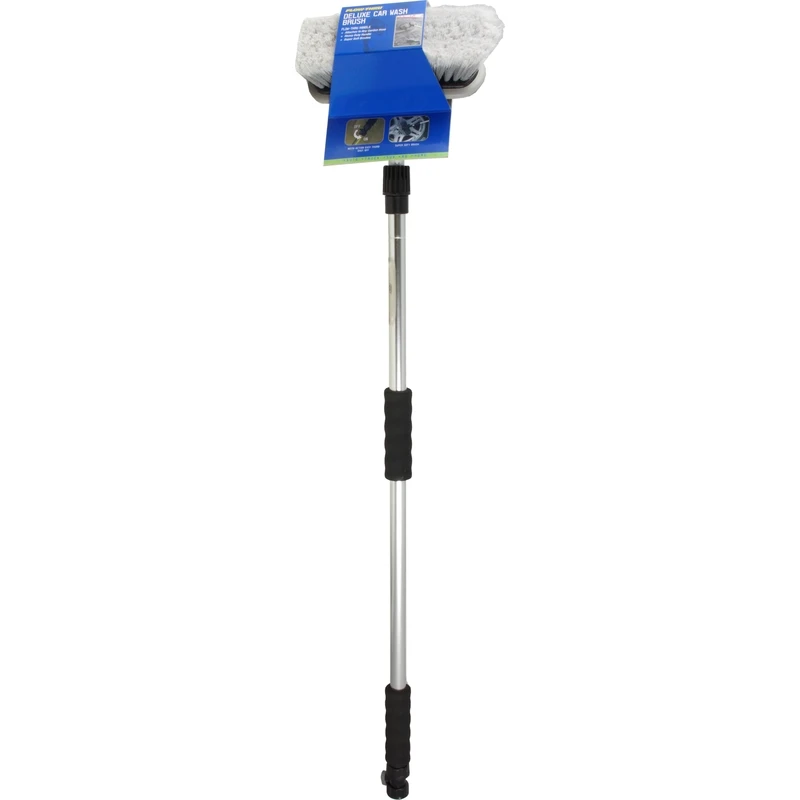 Carrand 8 In. Flow-Thru Wash Brush with Telescoping Handle