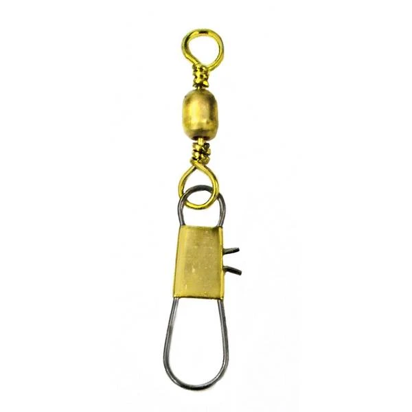 Eagle Claw Brass Barrel Swivel with Interlock Snap
