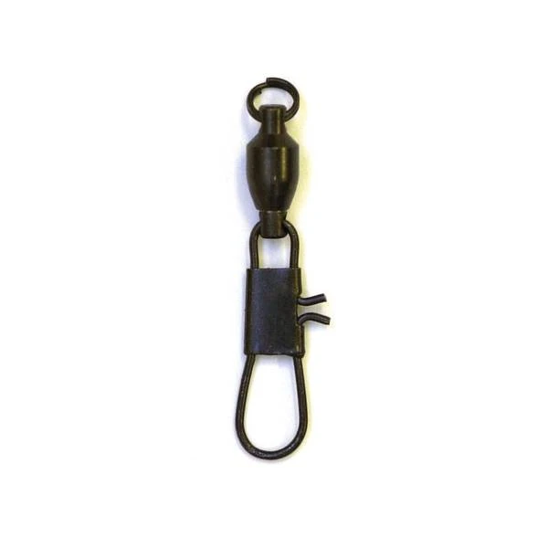 01082-002 Size 2 Ball Bearing Swivel With Interlok Snap - Black