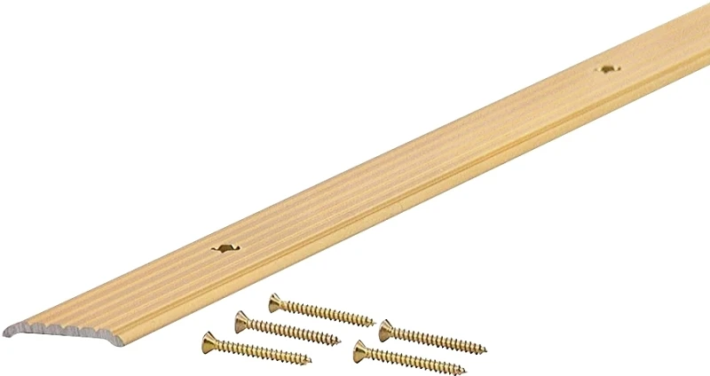 Brass Satin 3/4 In. X 6 Ft. Aluminum Seam Binder For Flooring