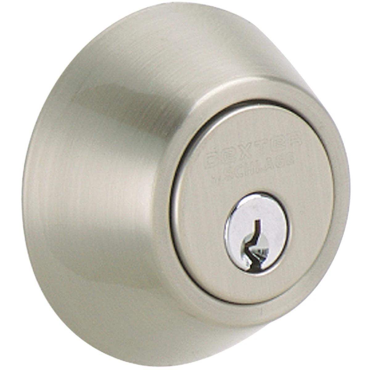 Dexter Satin Nickel Single Cylinder Deadbolt Jd60v619 With Adjustable Backset