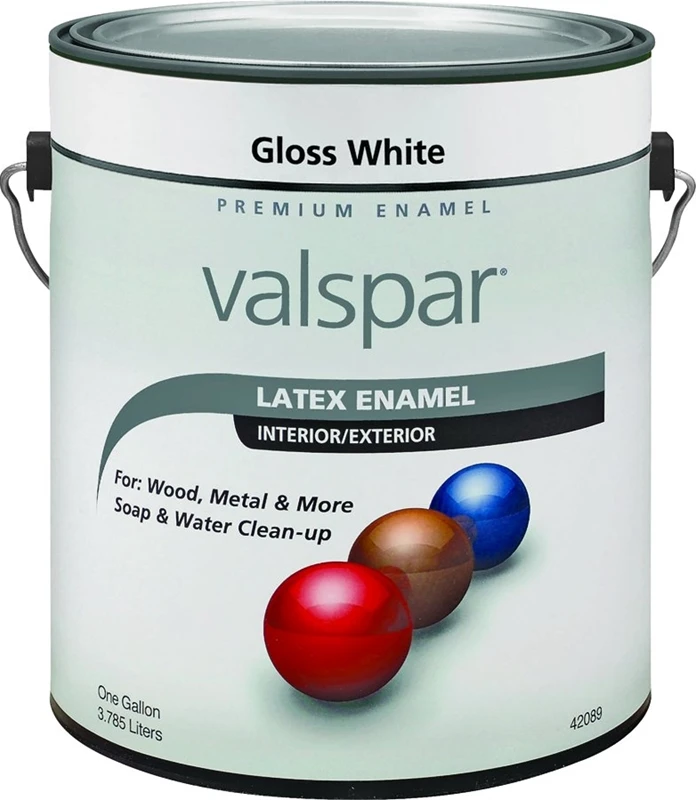 65000 Premium Latex Enamel Spray Paint, Gloss White, 1 Gallon