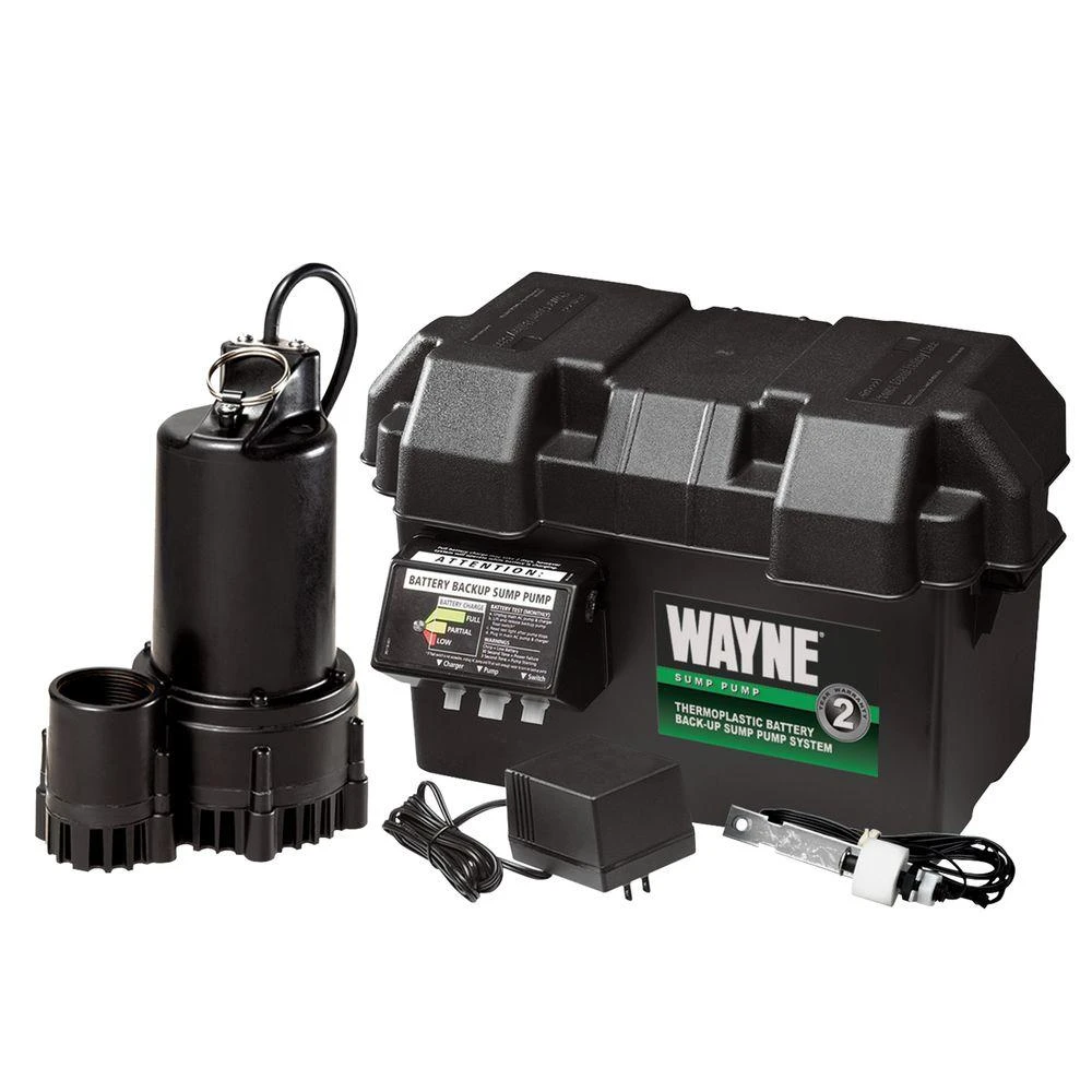 1/3 Hp 12-volt Battery Backup Sump Pump System Esp25