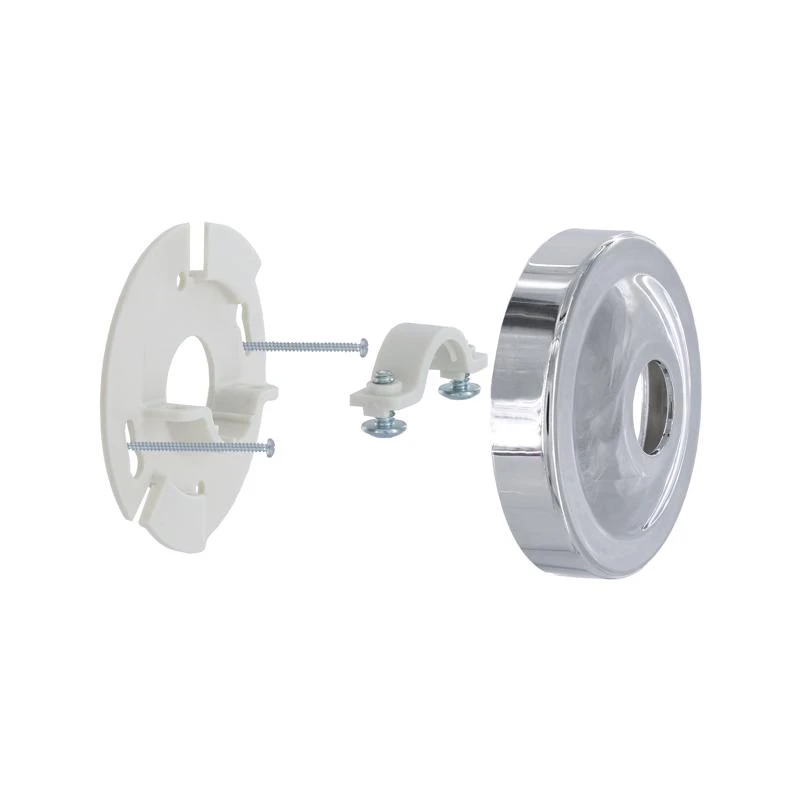 Chrome Shower Arm Bracket Stabilizer And Flange - Model 9d00012005