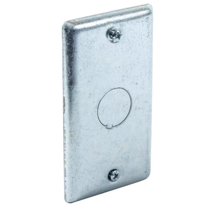 1/2 In. Knockout Handy Box Cover 4 In. X 2-1/8 In. Steel