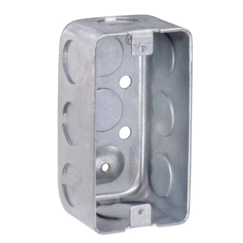 2-1/8 In. X 4 In. X 1-7/8 In. 10-knockout Handy Box - Metallic Steel