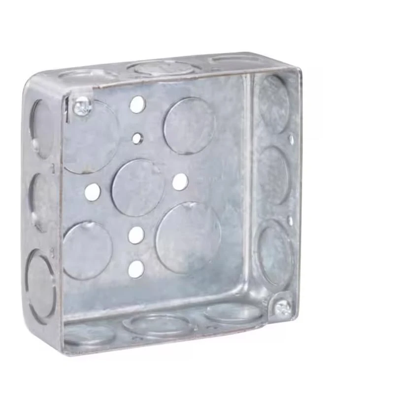 4 In. X 4 In. Drawn Steel Screw-on Square Electrical Box