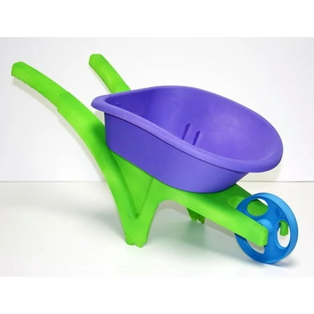 Green & Purple Cute Wheelbarrow For Kids