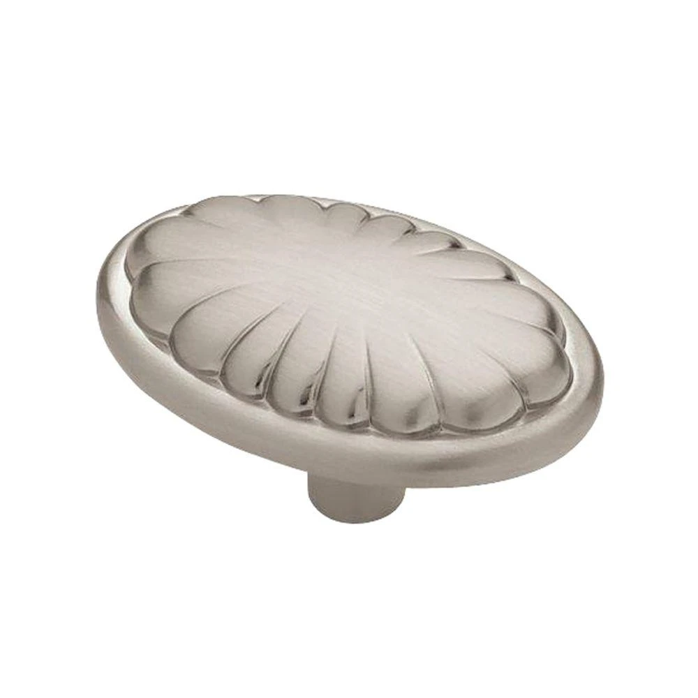 1.5-Inch Satin Nickel Finish Shell Design Cabinet Knob