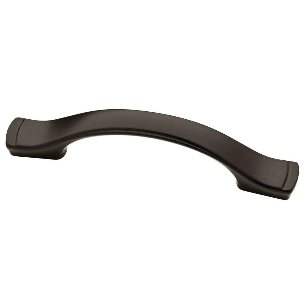 Vuelo Dual-mount Cabinet Pull, Flat Black, 3-inch (96mm) By Liberty Hardware