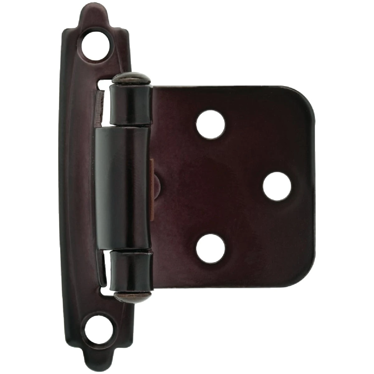 Self-Closing Overlay Cabinet Hinges, Oil-Rubbed Bronze, 2-Pk.