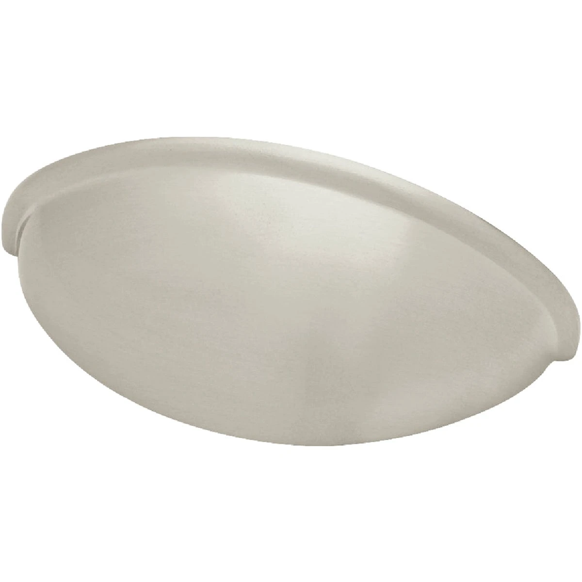 Cup Cabinet Pulls, Satin Nickel, 64mm, 2-Pk.