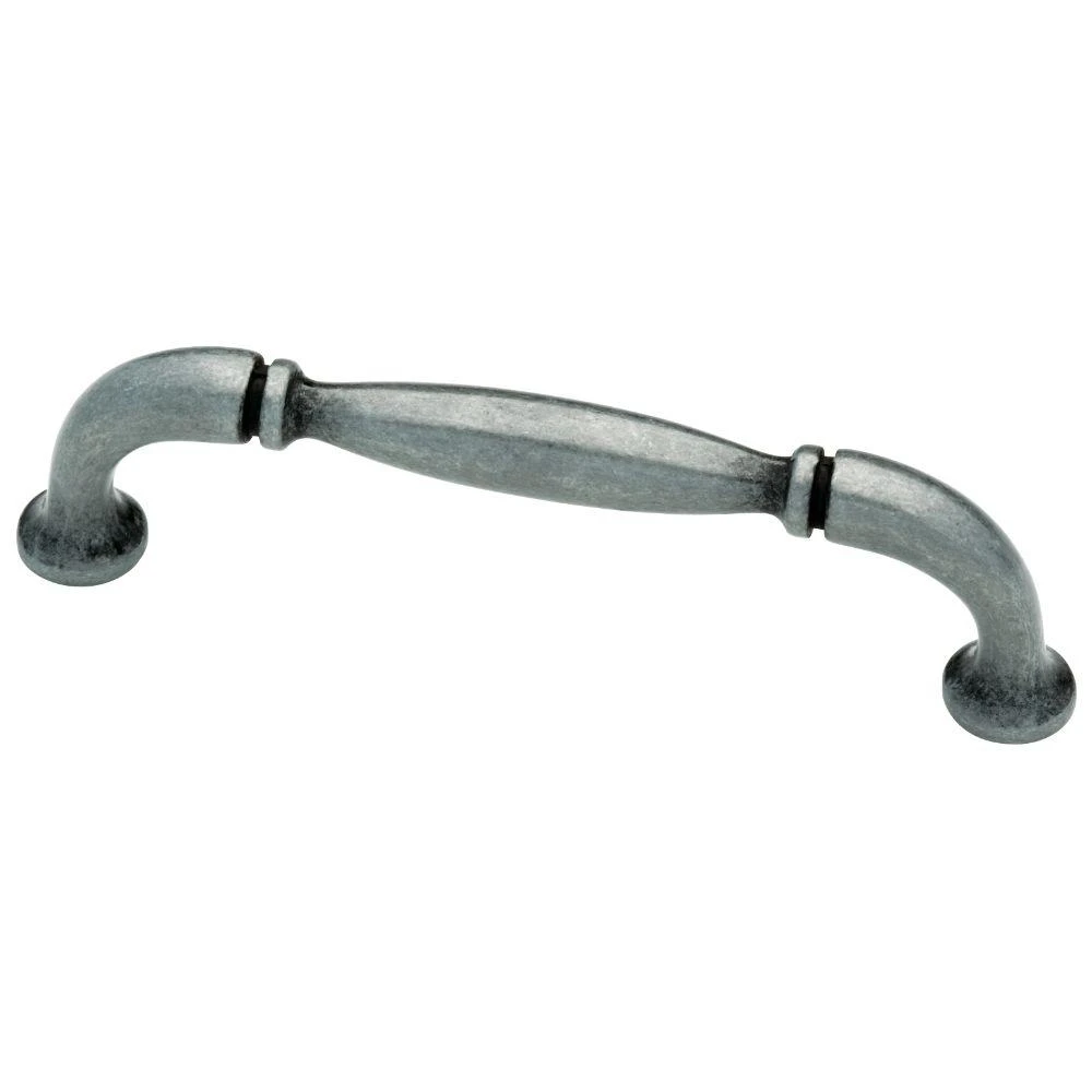 Mission Style Cabinet Pull Handle, Antique Pewter Finish, 3.75 Inch Length