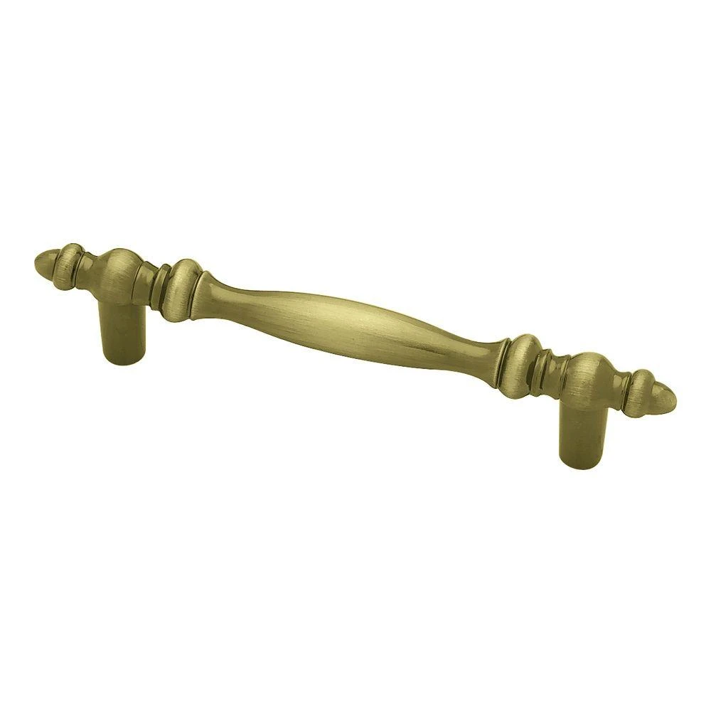 Virginia Cabinet Pull in Antique Brass Finish, 3-Inch Center to Center