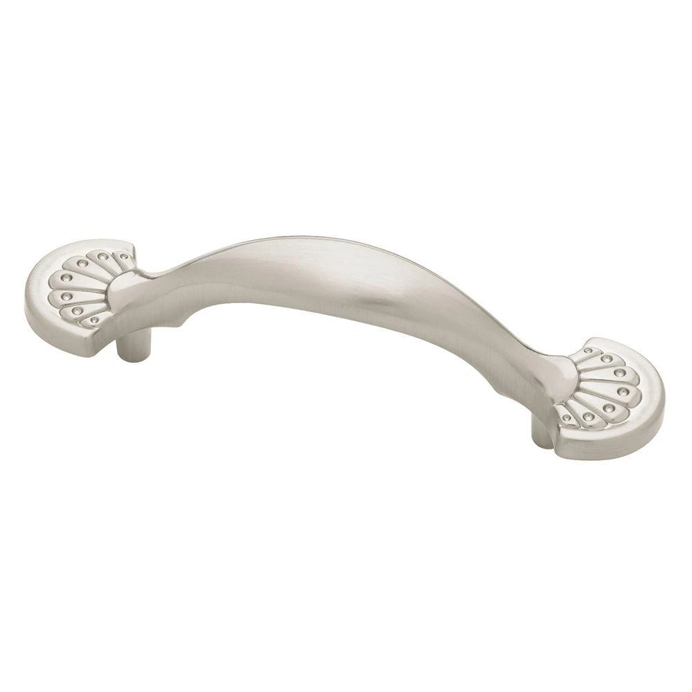 4.5-Inch Satin Nickel Finish Fan Style Cabinet Pull Handle