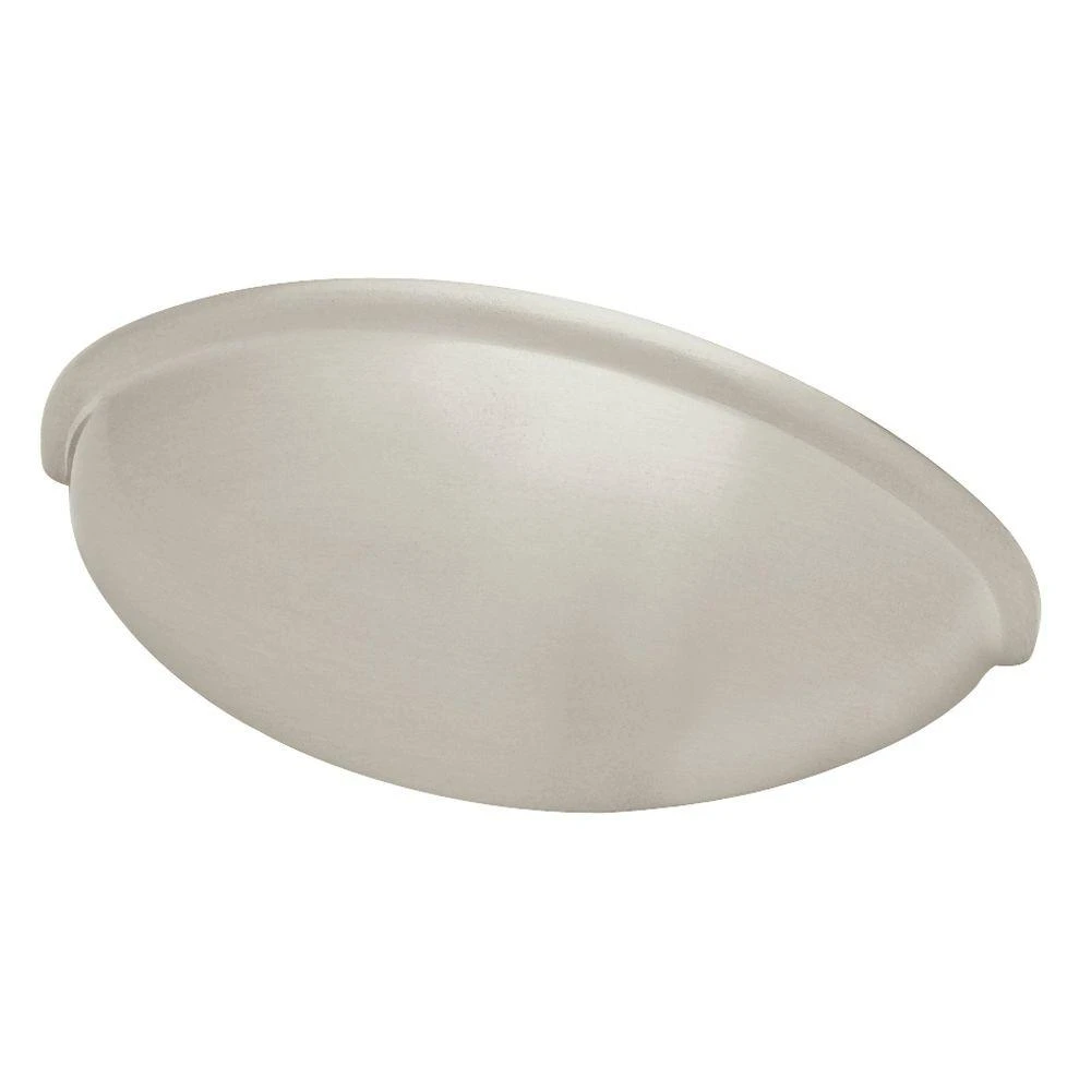 3-Inch Satin Nickel Finish Plain Cup Style Cabinet Pull Handle
