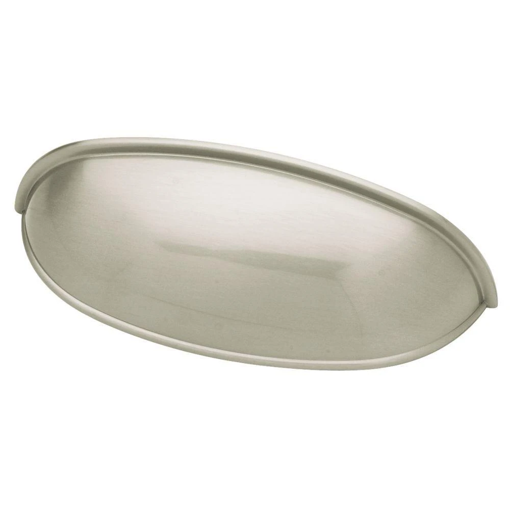 Cabinet Pull, Dual Mount, Satin Nickel, 2.5 or 3-In., 6-Pk.