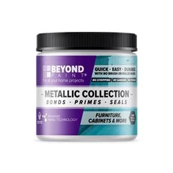 All-in-One Refinishing Paint for Furniture Cabinets Countertops Metallic Silver One Pint