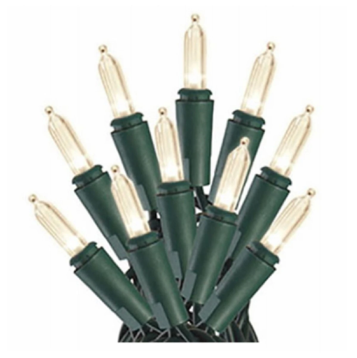 Staylit Mini 100-light Set, Warm White Led, Green Wire, Model V44540-88s