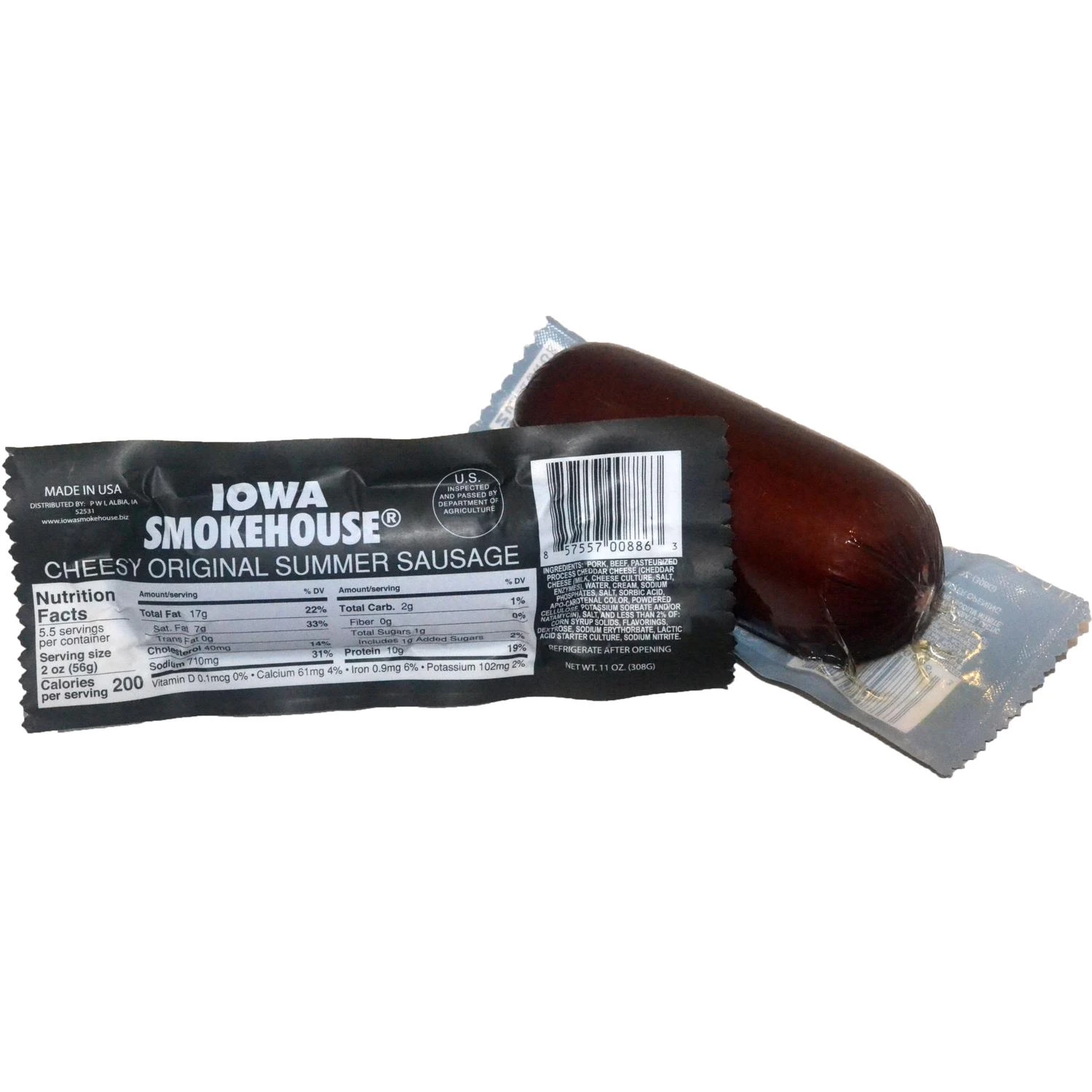 Summer Sausage Cheesy Original Flavor 11 Ounce