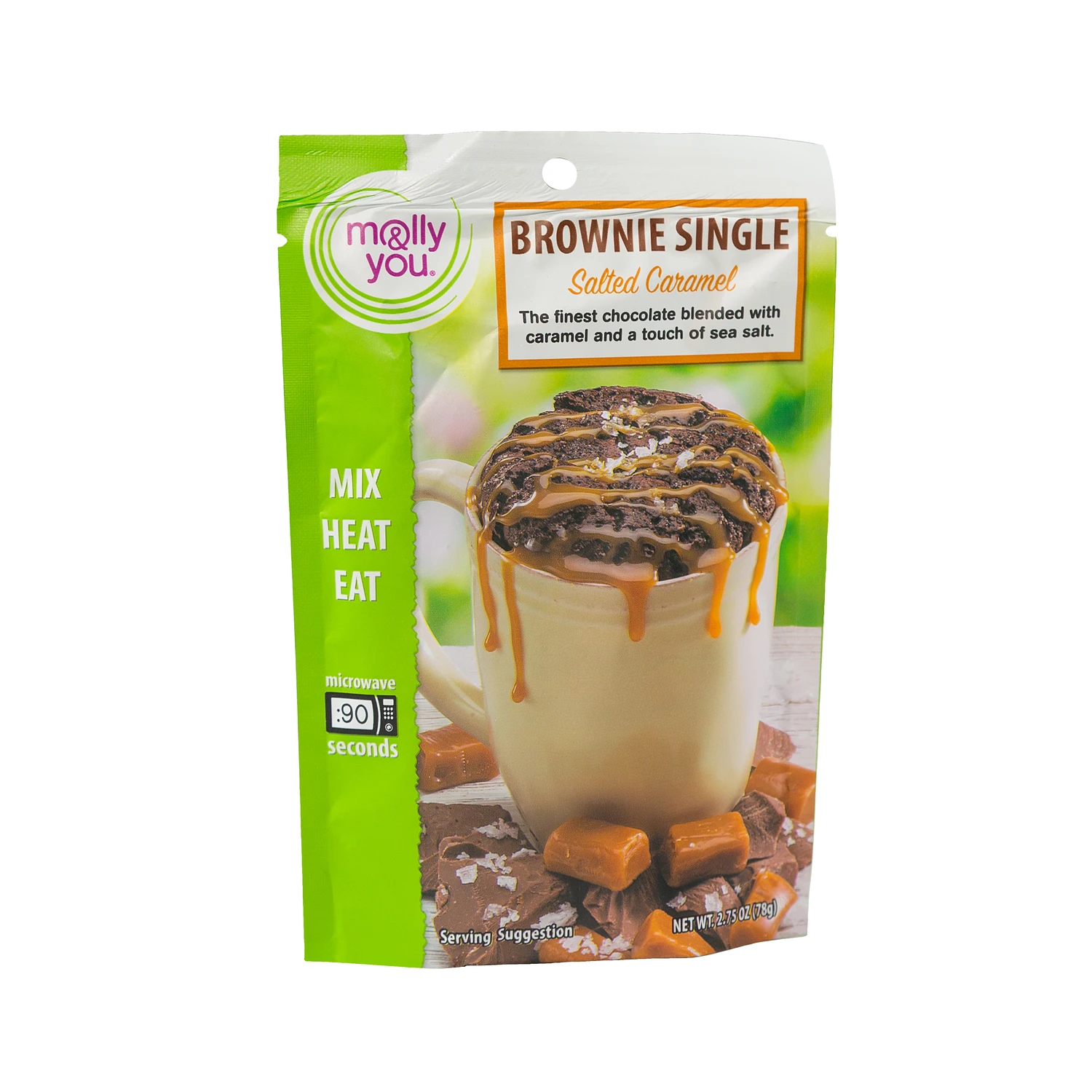 Salted Caramel Brownie Single Mix 2.75 Ounce Pouch