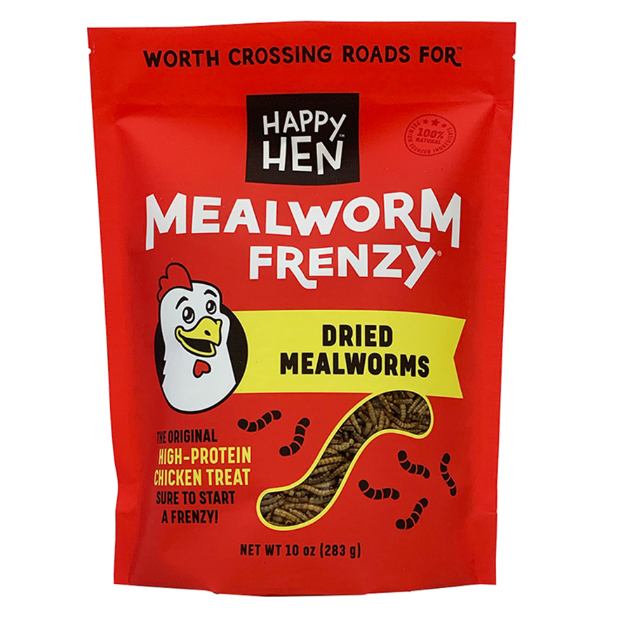 Mealworm Frenzy Poultry Treats, 10 Oz - High Protein Snack
