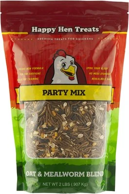 Poultry Mix With Mealworm & Oats, 2 Pounds