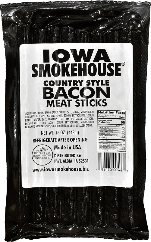 16 Oz. Country Style Bacon Meat Stick - High Protein Snack