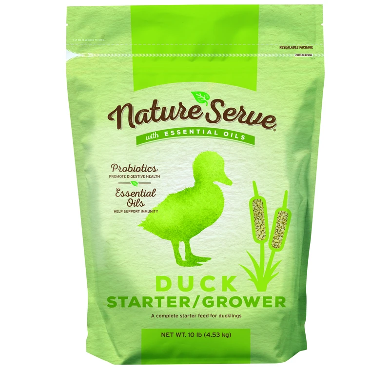 Duck Grower/starter Feed Crumble 10 Lb With Essential Oils