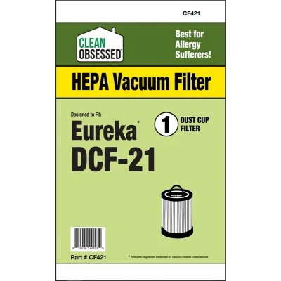 Eureka Vacuum Cleaner Filter, DC21 HEPA, 1-Pk.