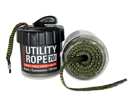 Extreme Utility Rope In Canister, Green, 70 Feet - 1100 Lbs Strength