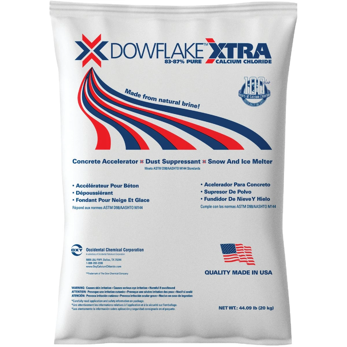 Xtra 44 Lb. Calcium Chloride Ice Melt Flakes For Snow & Ice Control