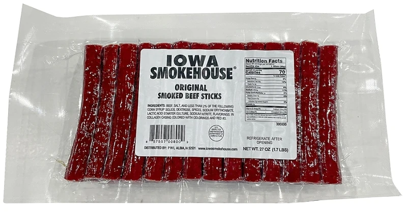 Smoked Beef Sticks, Original Flavor, 24 Oz, Model Is-mb24