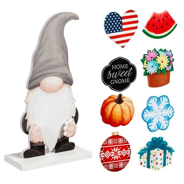 WOOD GNOME TABLE DECOR
