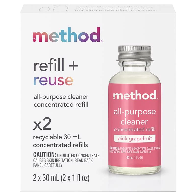All-Purpose Cleaner Refills, Pink Grapefruit Scent, 1 oz. Concentrate, 2-Pk.