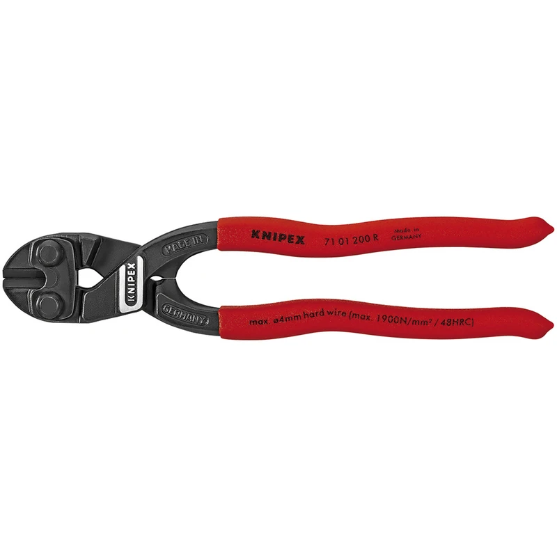 8-Inch Mini Bolt Cutter with Hardened Steel Jaws for Cutting Wire and Small Bolts