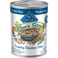 Blue's Stew Dog Food Chicken Stew Flavor 12.5 Ounce Can