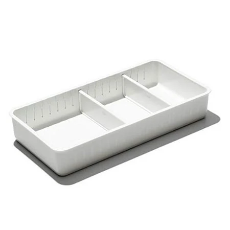 Good Grips Adjustable Drawer Bin With Removable Dividers, 6 X 12 Inches