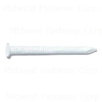 1-1/4  White Aluminum Trim Flat Head Nails (330 pcs.)
