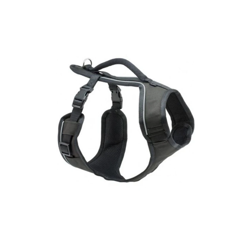 Small Dog Sport Harness, Black, Adjustable Fit For Girth 19-27 Inches