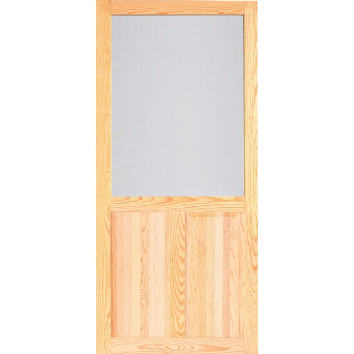 Pioneer 32 In. W X 80 In. H Natural Wood Screen Door - Durable & Stylish