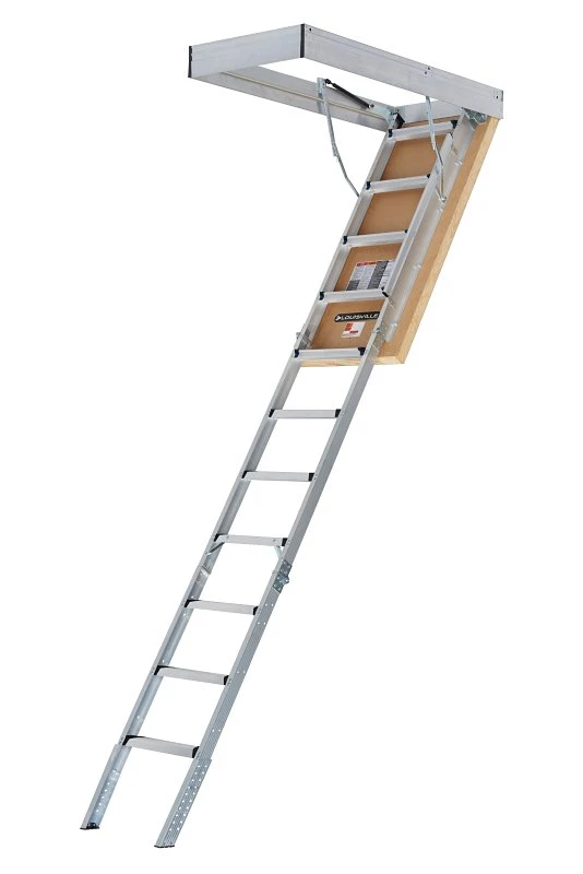 Aluminum Framed Energy Attic Ladder, 25.5 X 54 In. Opening, R10 Insulation