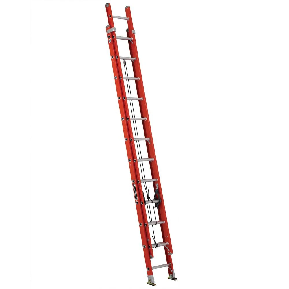 24-foot Fiberglass Extension Ladder, Type 1a, 300 Lb Load Capacity, Model Fe3224
